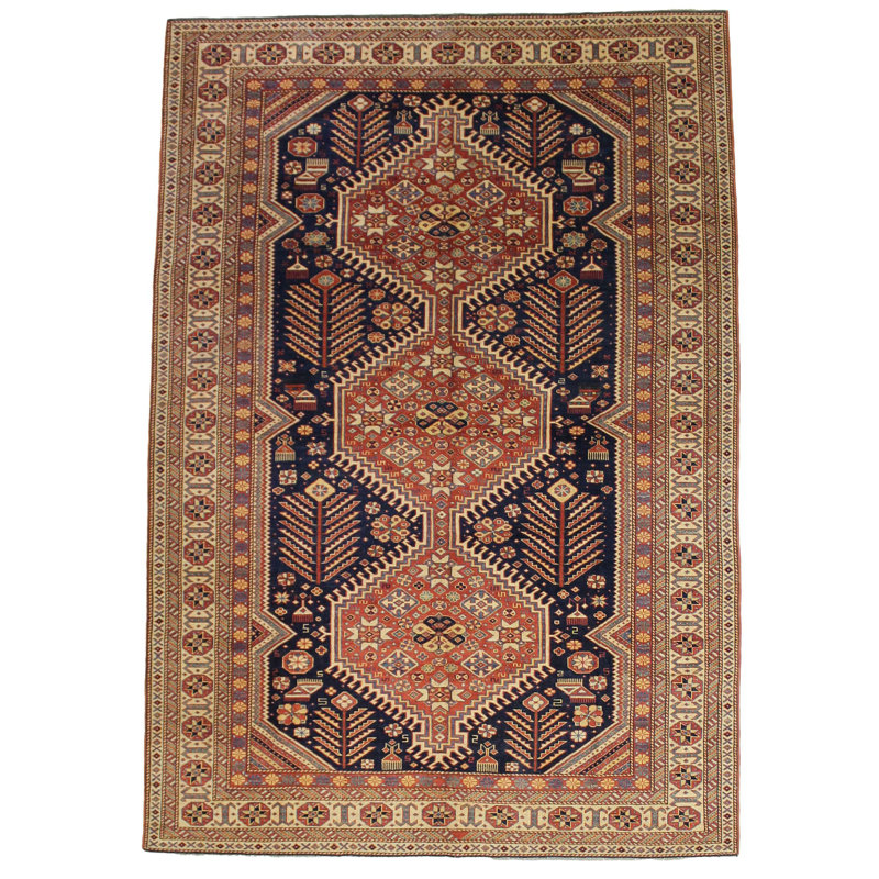 Tapis rétro vieilli à la main 7 x 10 Anatolian