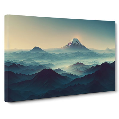 Spellbinding Japanese Mountains - Wrapped Canvas