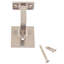 Support de main courante contemporain avec base carrée H 2,125 po x l 1,375 po x P 2,875 po-64641352
