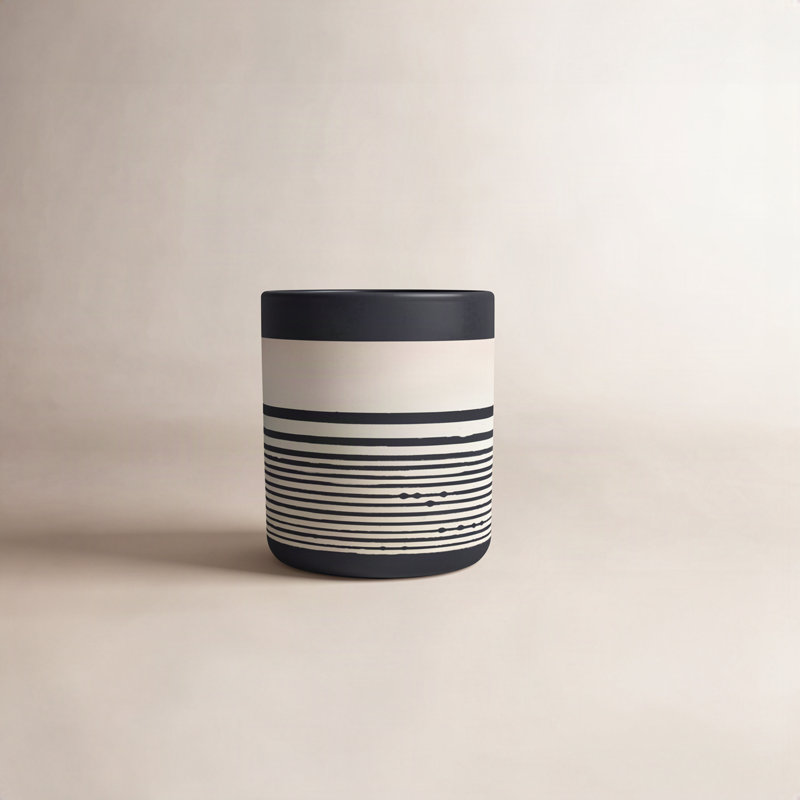 Handmade Ceramic Table Vase, 6.5" H x 6.75" W x 6.75" D