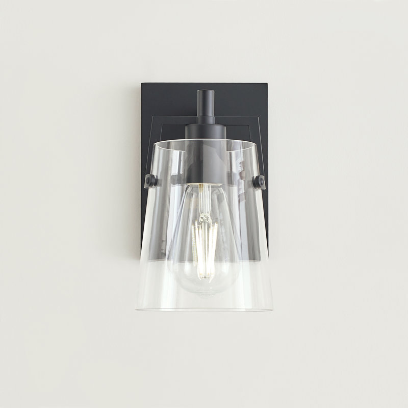 Crofton 1-Light Small Sconce, Midnight Black