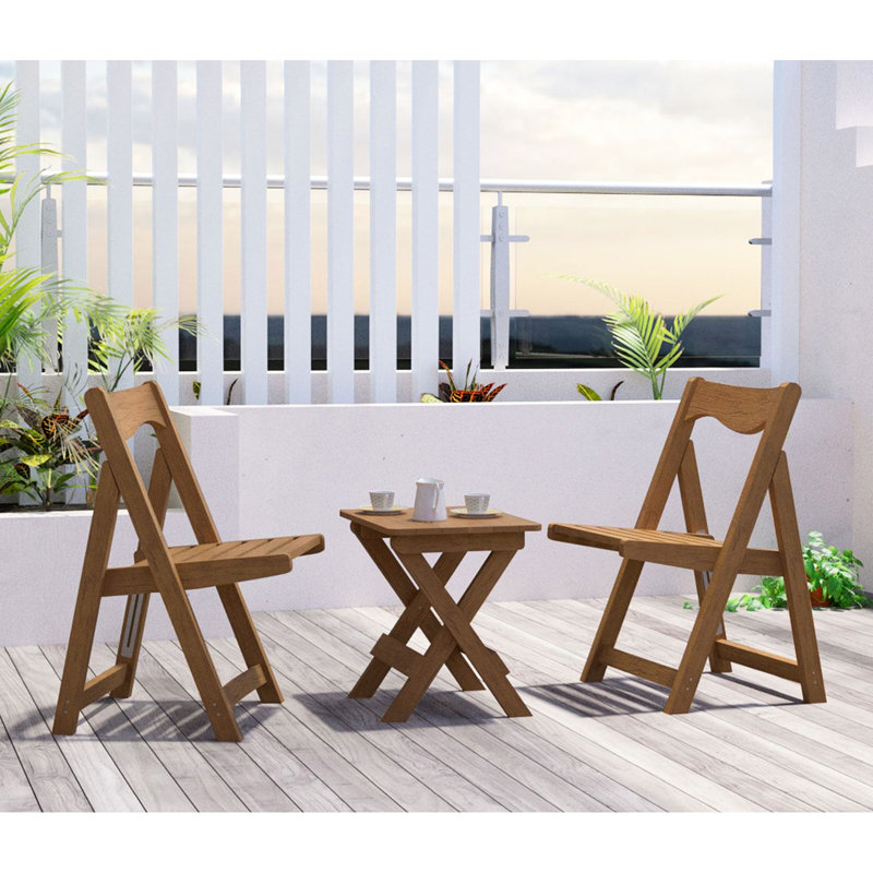 Annaston Outdoor Comprised Of Hips With 2 Chairs And Rectangular Table, For Patio Use Bistro Flavour Table