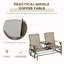 Banc oscillant avec table centrale Outsunny-980509693