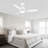 Kyptin 42" 3-blade Downrod Mount Ceiling Fan with LED Lights and Remote Control-382792568-382792575