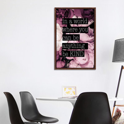 Be Kind - Print on Canvas
