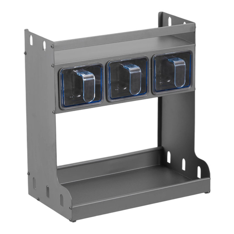 Wall Mounted Required Spice Rack, 28.5cm H x 26cm W x 15cm D