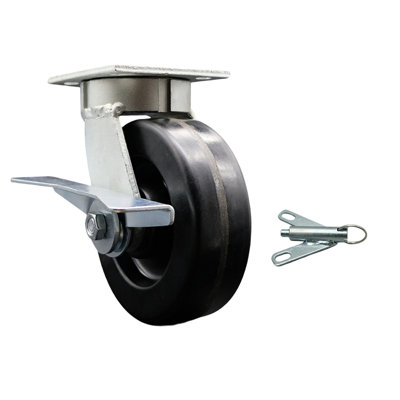 Roulettes pivotantes phénoliques Kingpinless