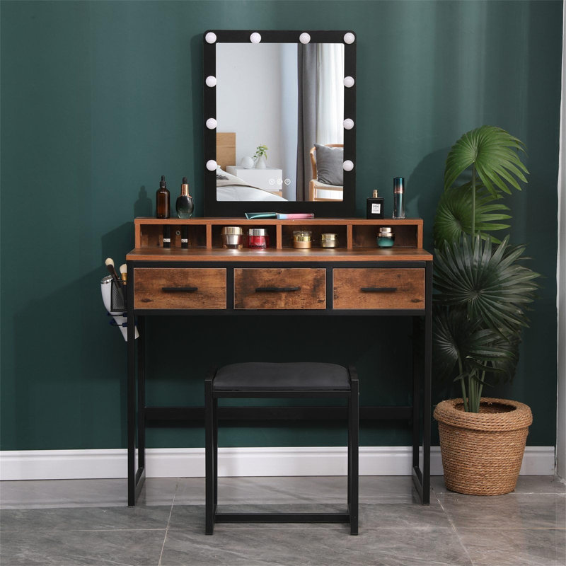 Bedriye Dressing Table with Mirror