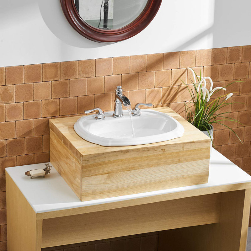 8 In. Waterfall Widespread 2-Handle Bathroom Faucet