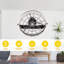 22 Inch Modern Black Wall Mounted Ceiling Fan With Light And Remote, Caged Fan With Adjustable Tilt Head