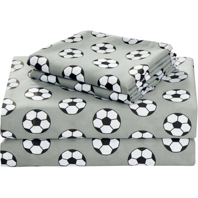 Soccer Sports Microfiber Sheet Set