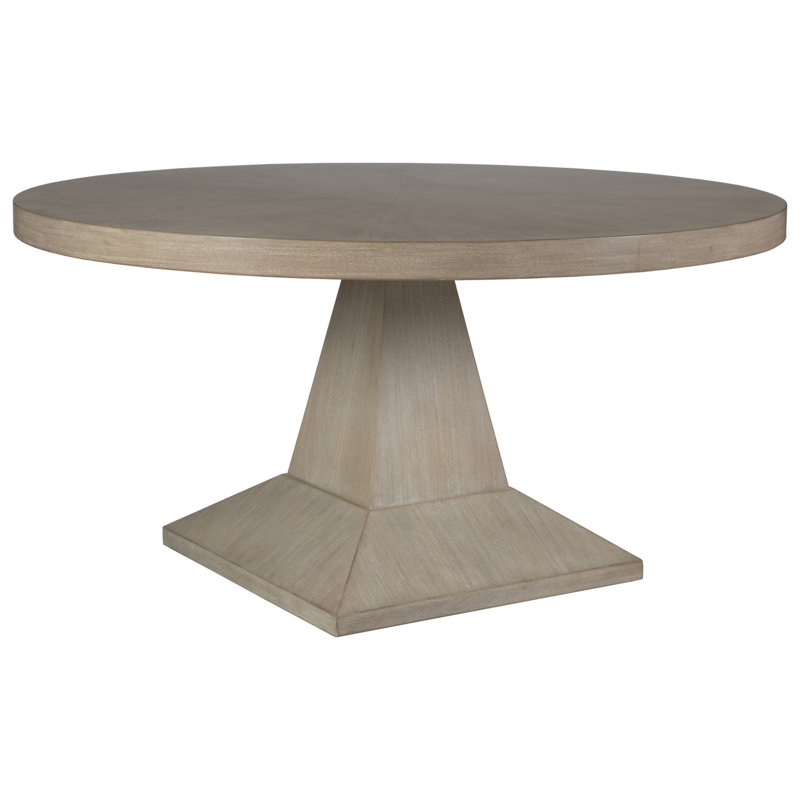 Contemporary Bianco Round Mahogany Dining Table