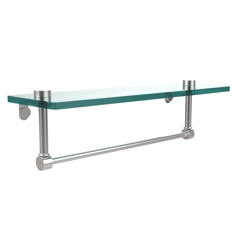 Tablette avec porte-serviettes Gober, 16 po, Chrome satiné