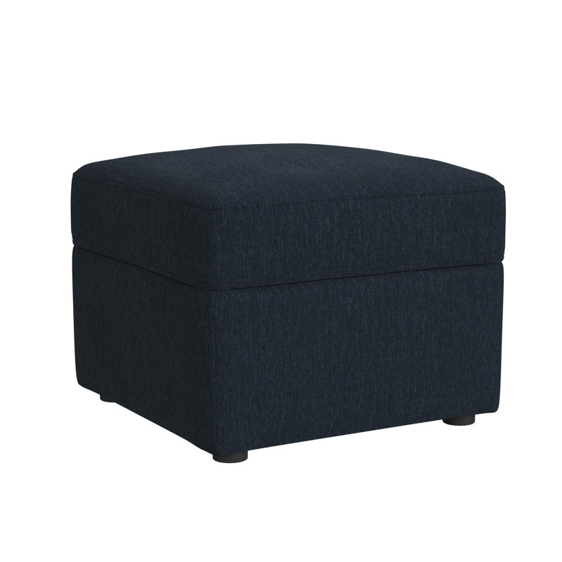 Lockheart 24.5” Storage Ottoman, Blue