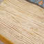 Table basse d'extérieur aspect bois rustique avec structure en fer et plateau Terrafab