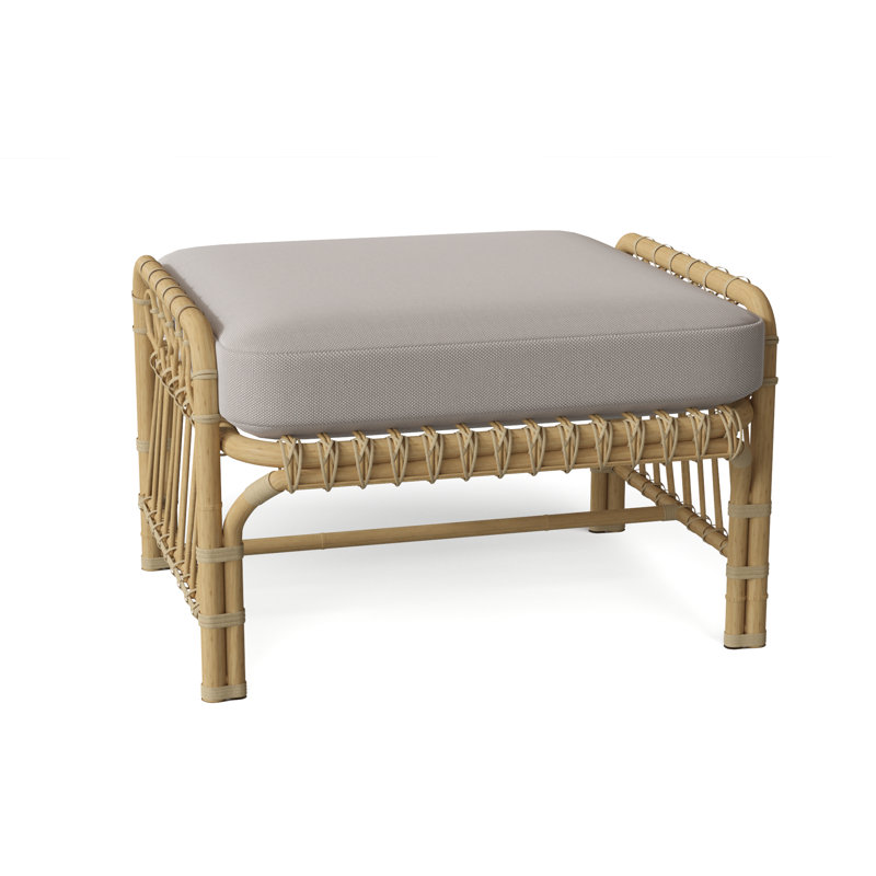 Savannah Outdoor Ottoman, Sailcloth Seagull