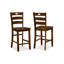 Ensemble de 5 chaises carrées à hauteur de comptoir pour table de salle à manger