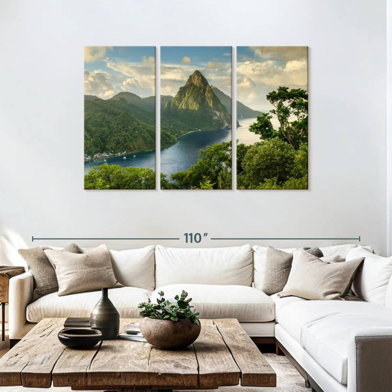 Rorry Saint Lucia Piton View, 48" H x 74" W