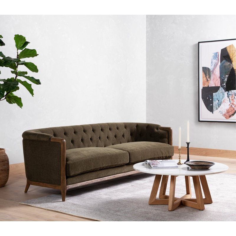 Mikayla Sofa-91"-Sutton Olive