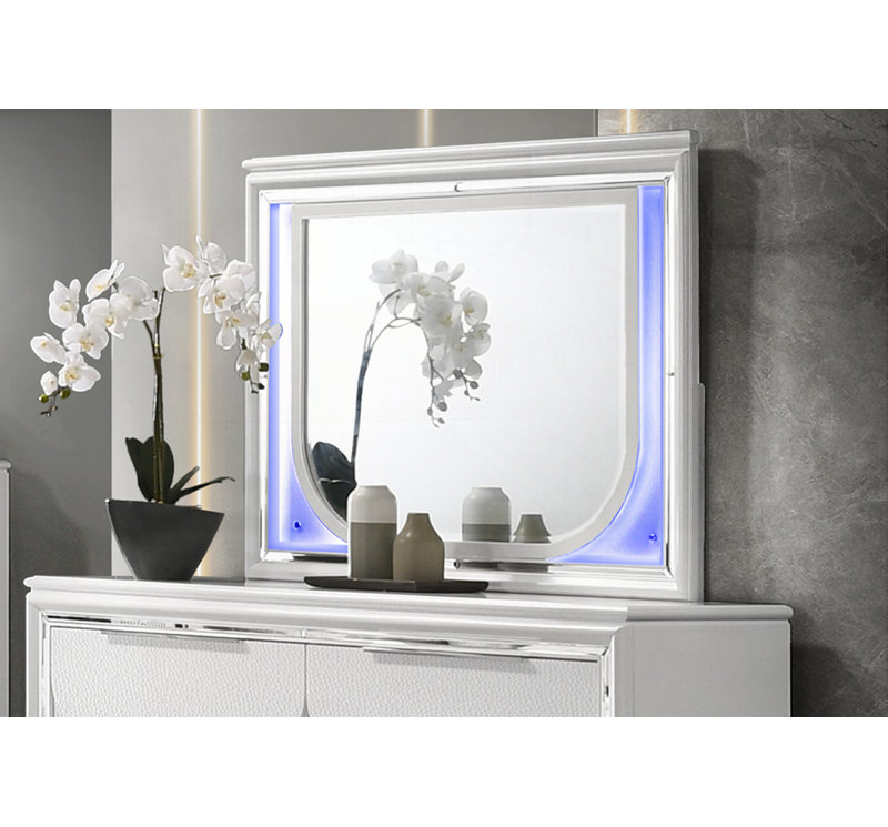 White Finish Mirror