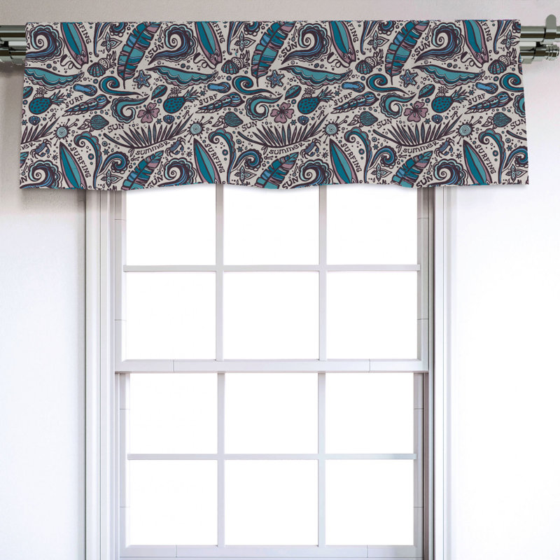 Sateen Ruffled Window Valance