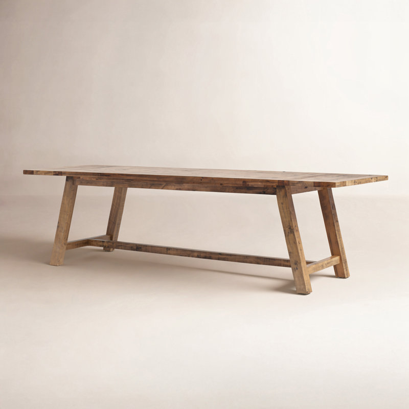 Maxine Extendable Pine Dining Table, Gold