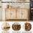 60in Antique Accent Cabinet, 4-Door MDF Wood Compact Multi-Room Storage for Entryway, Living Room, Bedroom, Dining Room, Brown