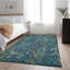 Tapis bleu marine Cerrito AMF533 lavable à la machine de qualité supérieure-109615052