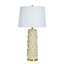 Lampe de table en céramique - crème Cirri - abat-jour blanc