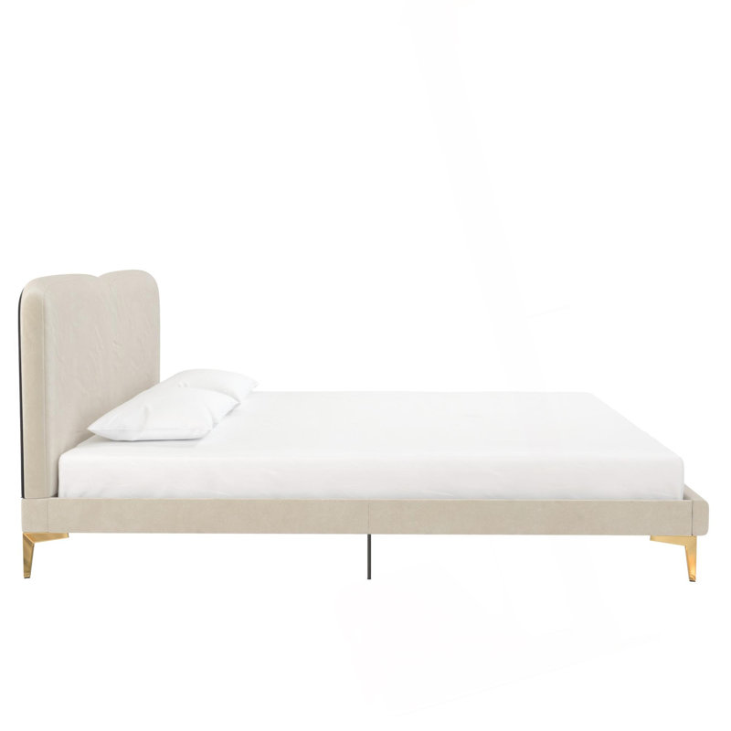 Coco Upholstered Bed, Ivory