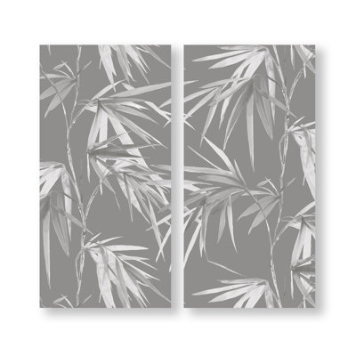 Art for the Home Bamboo Blooms Set of 2 Printed Canvas