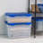 IRIS Weatherproof Clear Plastic Storage Tote-1929019905