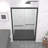 Aluminum Frame Double Sliding Shower Door,Bypass Bathroom Sliding Door With Premium 5/16" (8Mm) Clear Tempered Glass, Hardware Sliding Glass Shower Enclosure,Finished