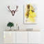 Busy Bee & Yellow Flower - Wrapped Canvas-56638626