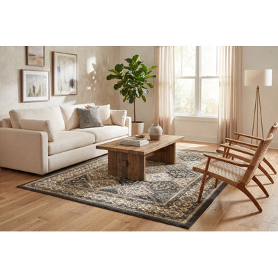 Tapis gris/beige zone Mishawaka