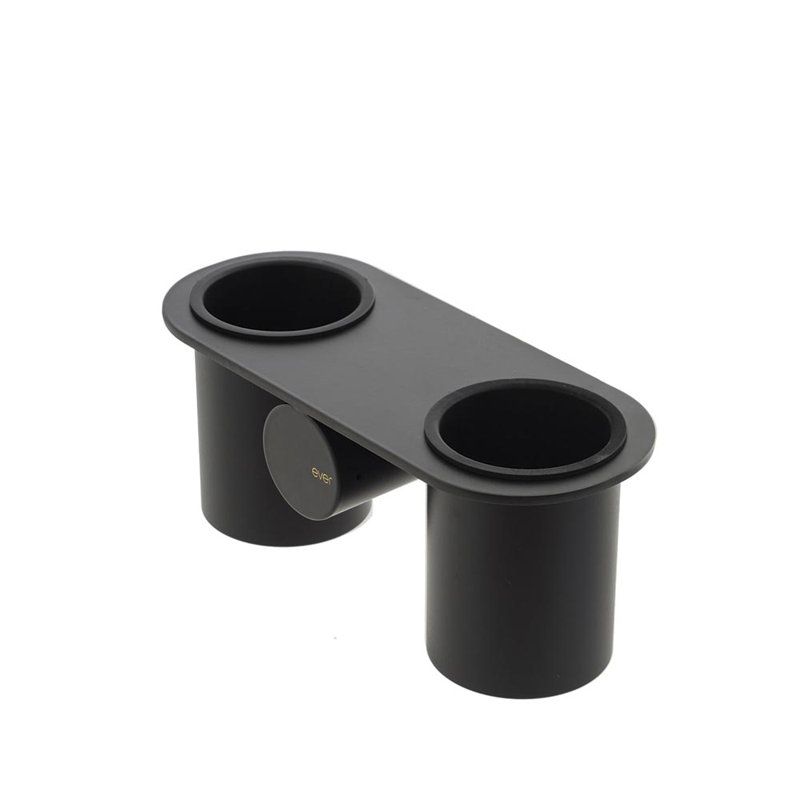 Dot Oval Metal Floating Shelf, Black