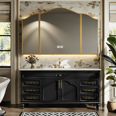 Armoire de salle de bain sur pied de style américain