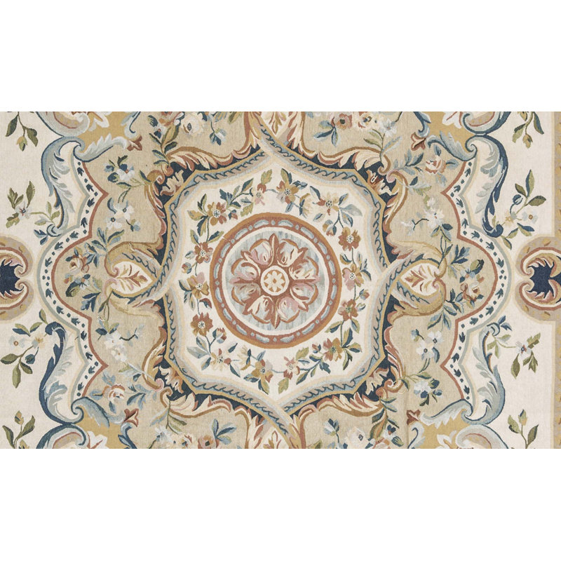 Hand-Knotted High-Quality Beige Area Rug