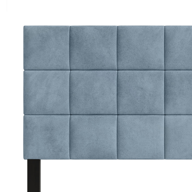 Danijela Upholstered Headboard, Blue, Twin