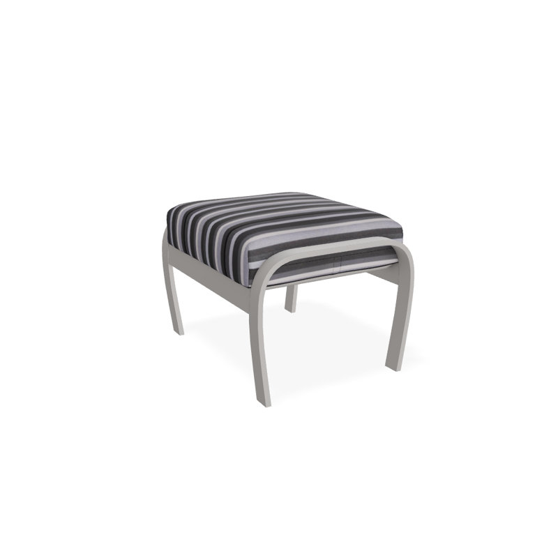 Repose-pieds avec coussin Askar, Granit sensoriel, Gris chaleureux texturé