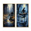 «Piano Forest Reflection - Music Piano», ensemble de 2 reproductions d'art sur toile-420240711-420240715