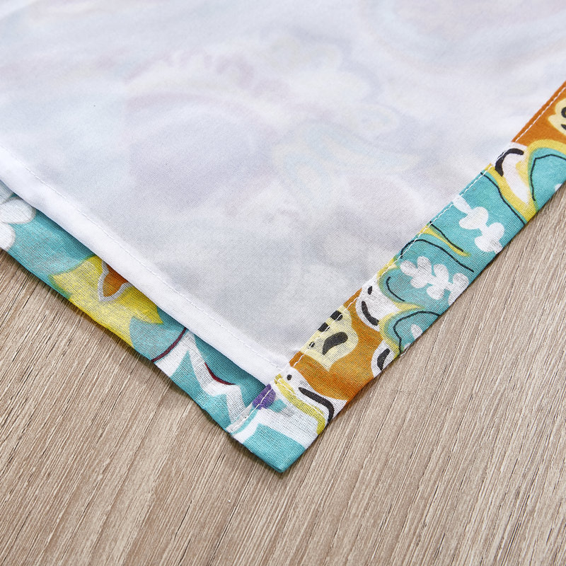 Greenland Fashion Homes Nirvana Teal Window Panel Pair, Teal