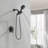 Wall Mounted Shower System With Handheld Shower Single Handle Complete Shower Faucet Set Brass 2-In-1 Shower Trim Kit With Rough-In Valve-113698036
