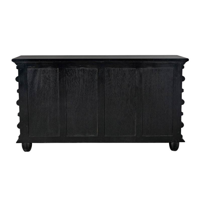 Ascona 6 - Drawer Dresser, Hand Rubbed Black