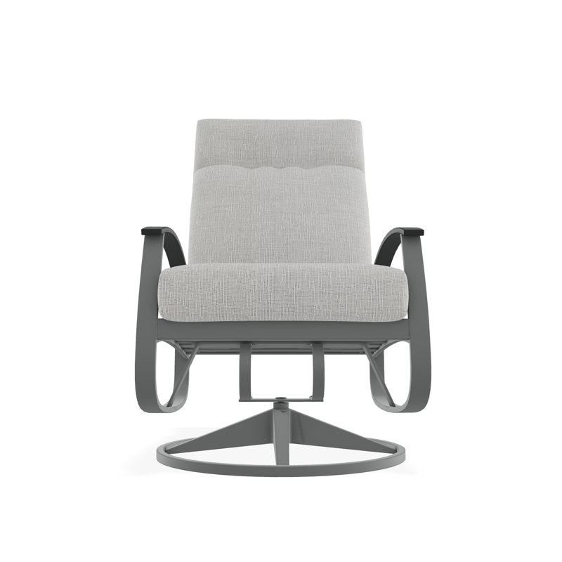Belle Isle Outdoor Lounge Chair, Graphite, Dazzle