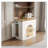 Extendable Dining Table with 3 Removable Middle Leaves,Saving-space Cabinet-1035386776