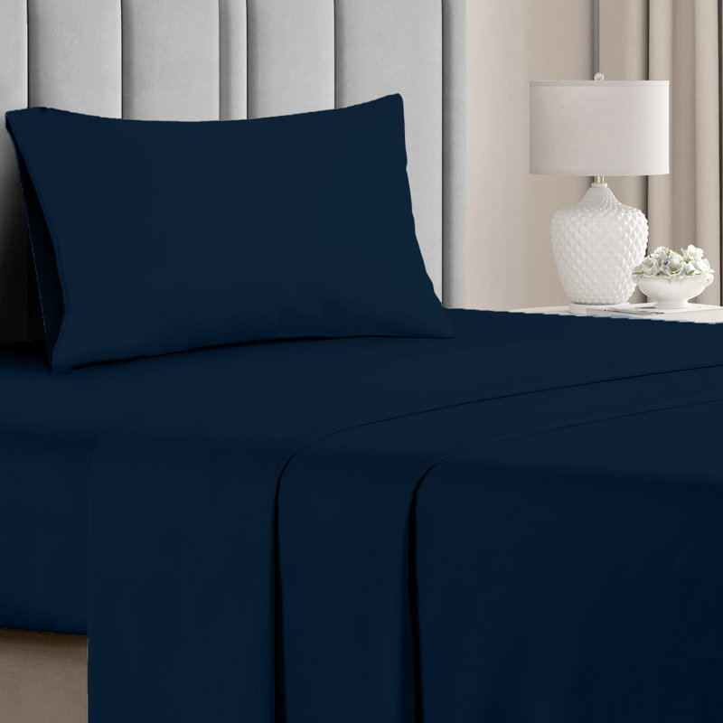 Rayon Sheet Set, Navy