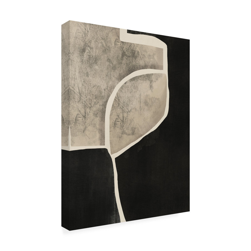 Art sur toile mosaïque noire «bolologic doyen», H 14 po x l 19 po