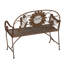 Banc de jardin en tournesol et papillons