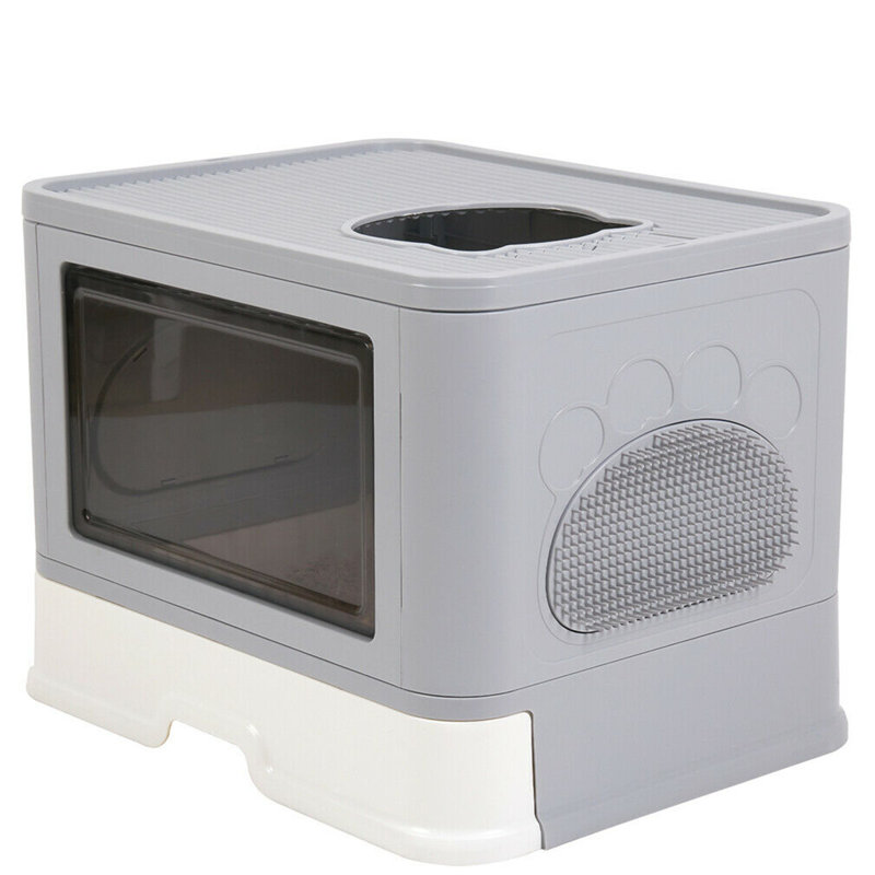 Plastic Litter Box Enclosure with Scoop